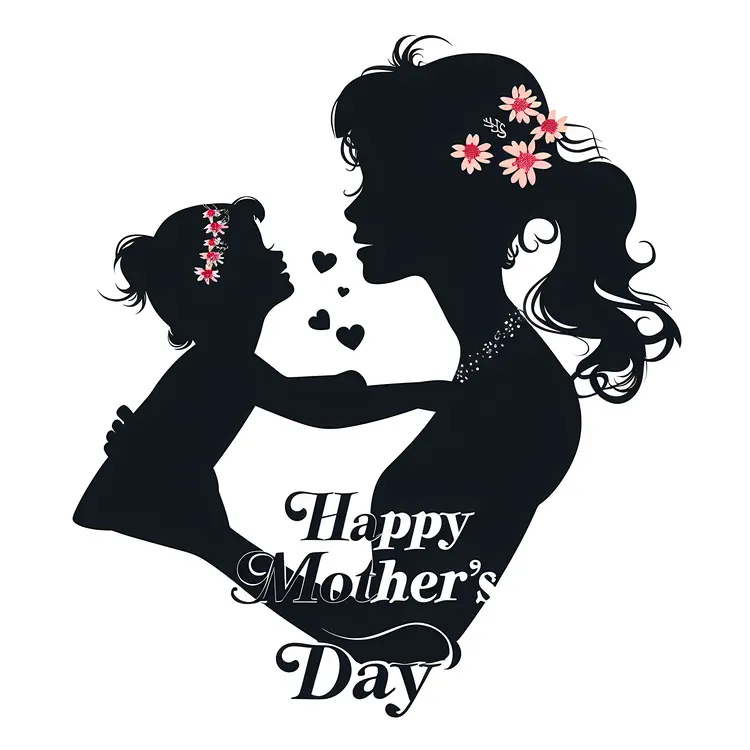 Happy Mother's Day Silhouette