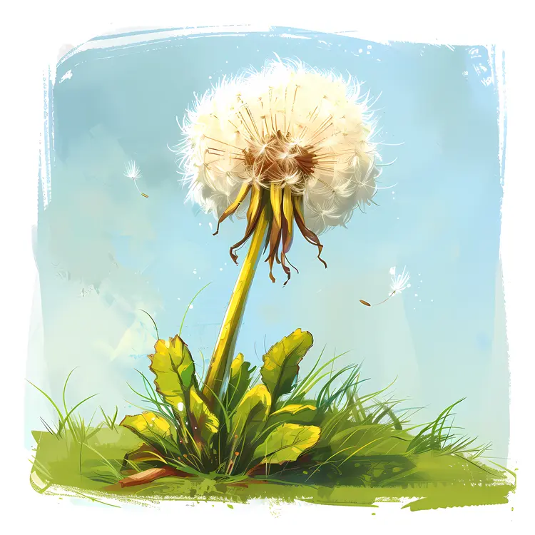 Dandelion in a Field