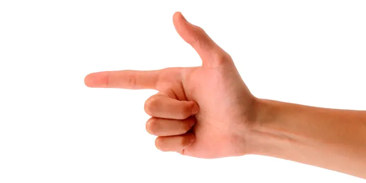 Hand Pointing to the Left