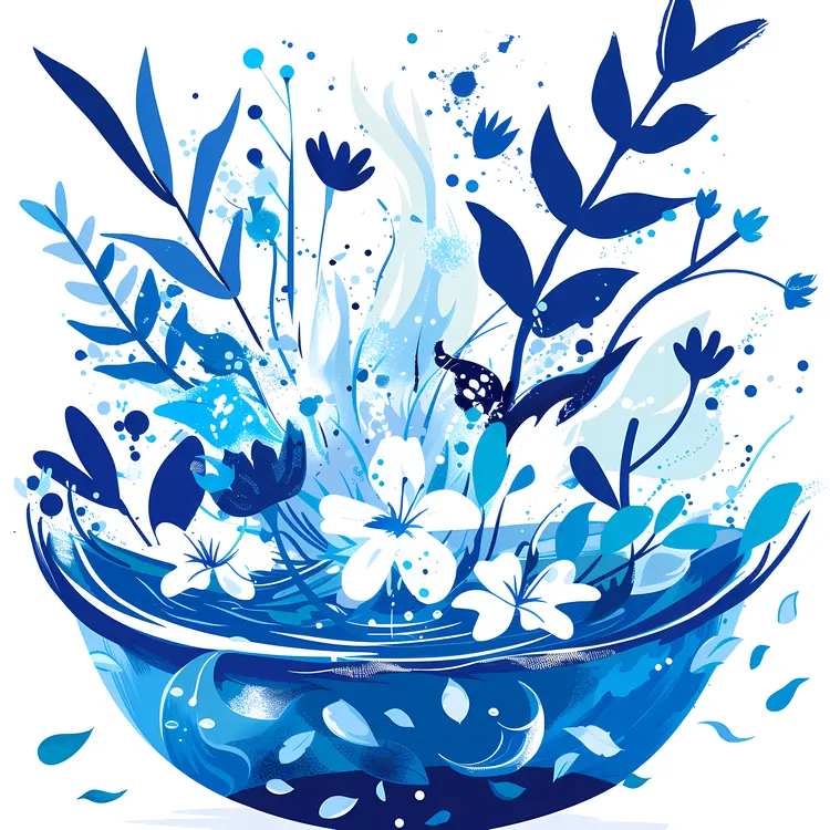 Blue Themed Plant Life