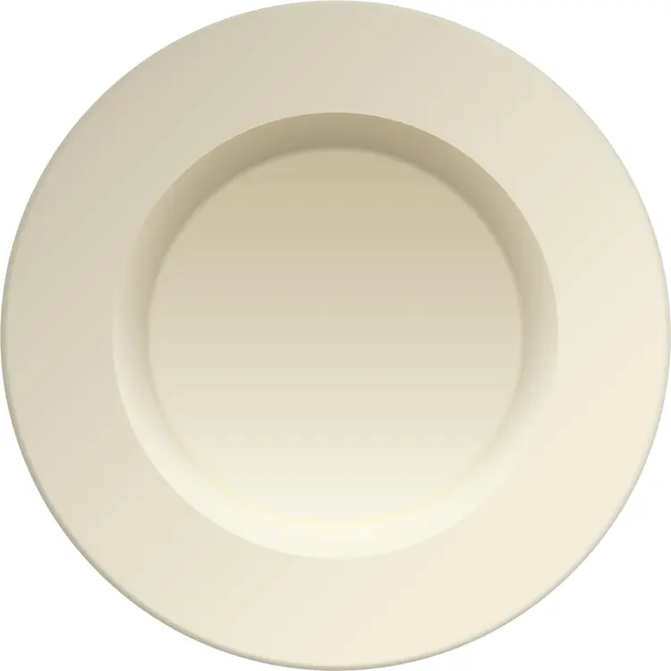 Beige Ceramic Plate for Dining