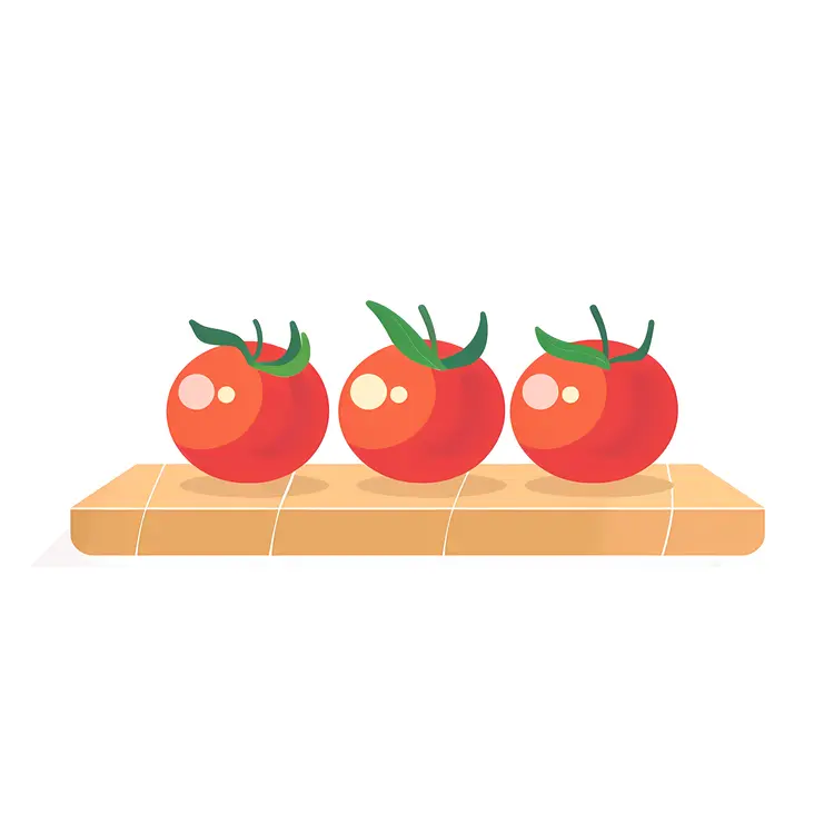 Tomatoes on Cutting Board
