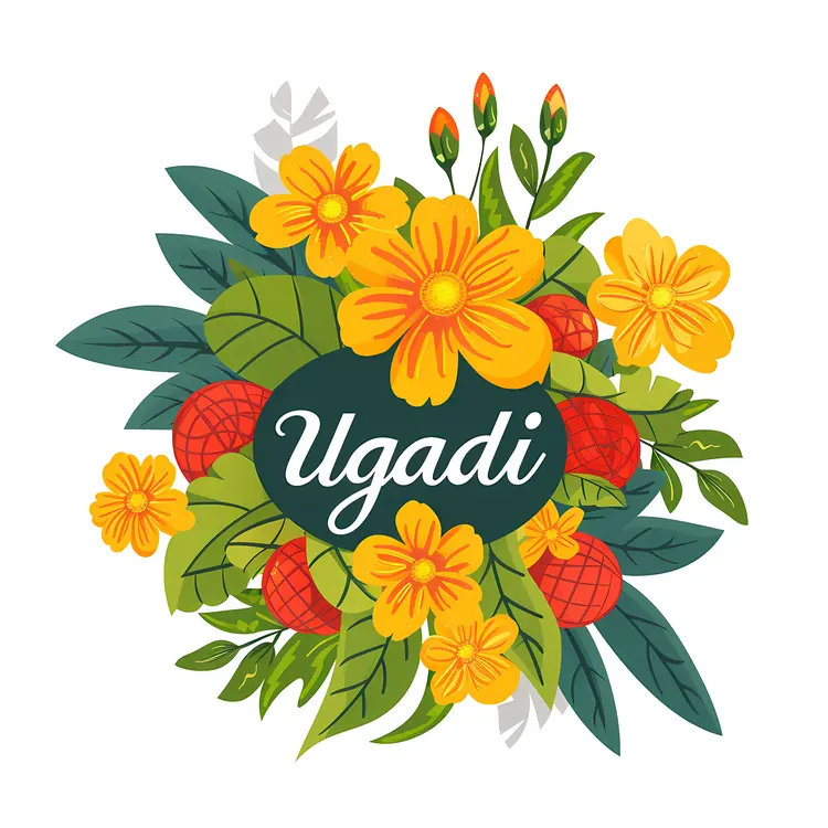 Ugadi Celebration with Flowers