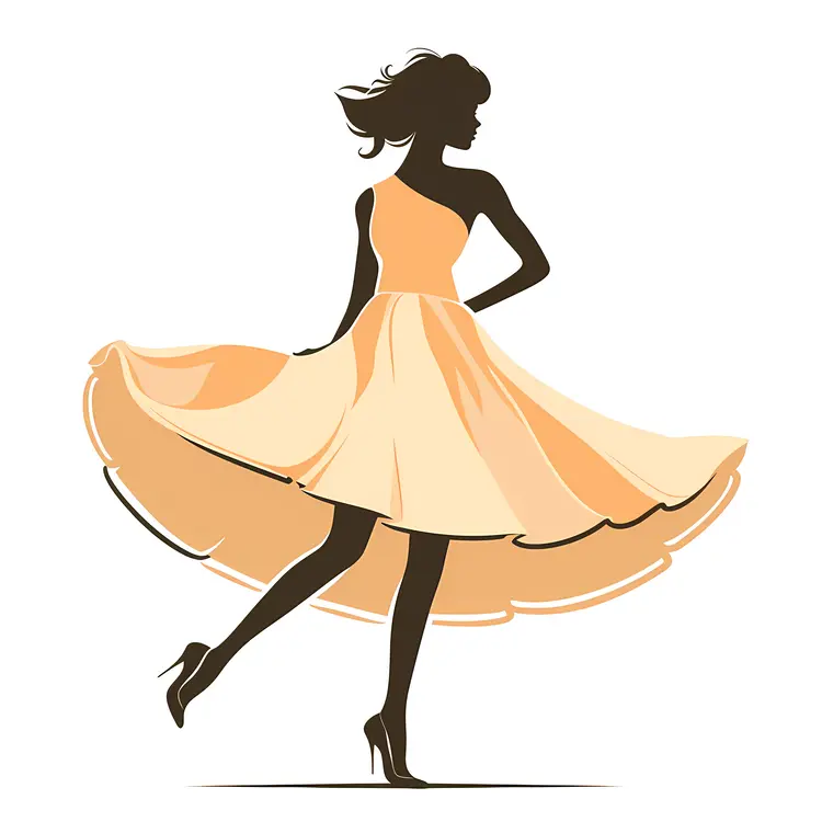 Stylish Yellow Dress