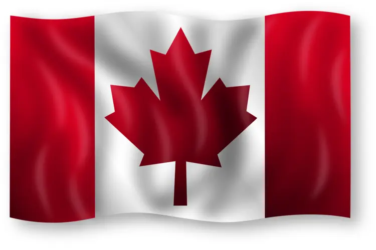 Waving Canadian Flag