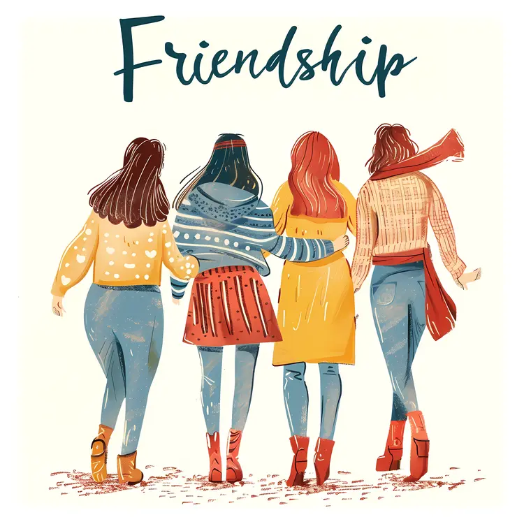 Friends Embracing Each Other
