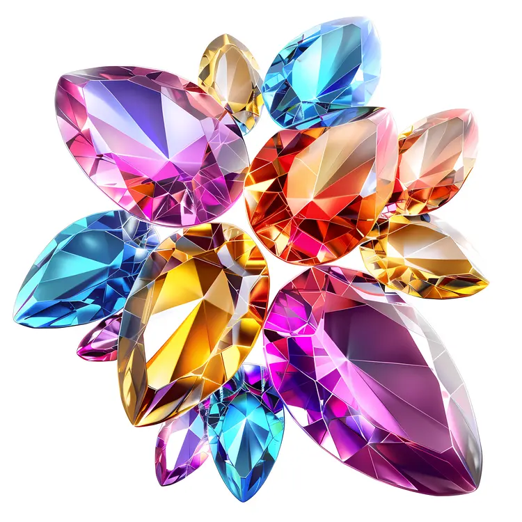 Colorful Shiny Gems