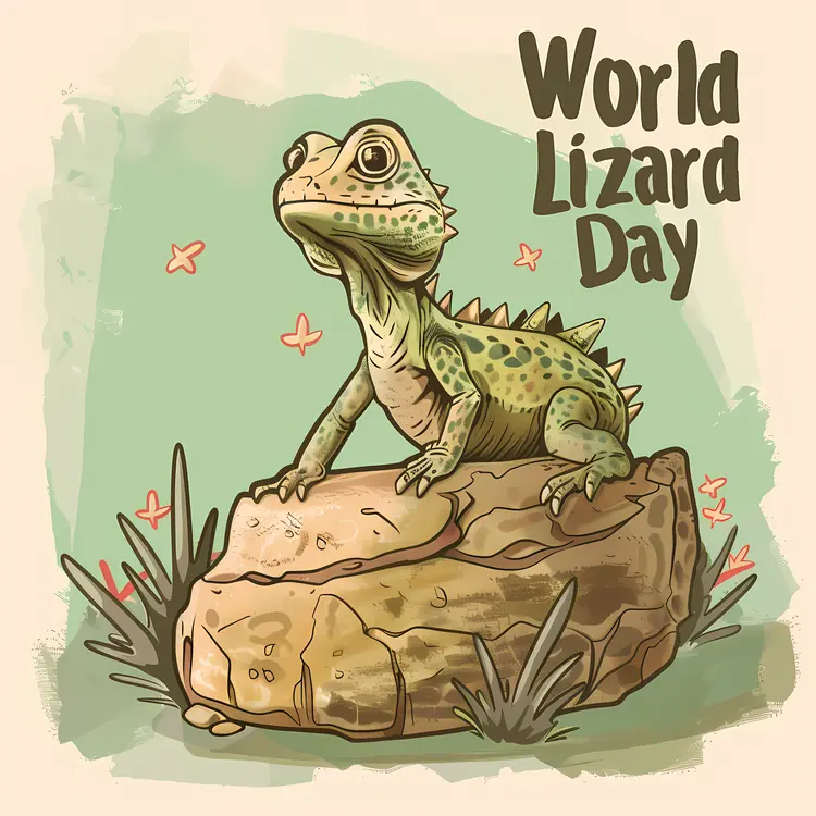 World Lizard Day Illustration