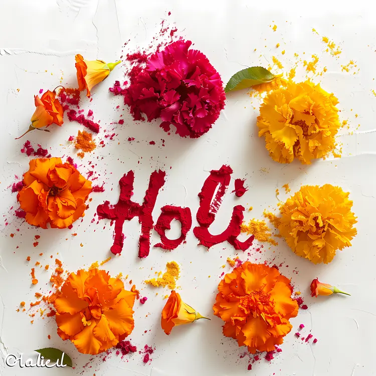 Floral Holi Celebration