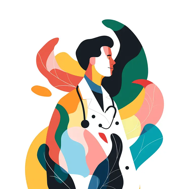Abstract Doctor Illustration