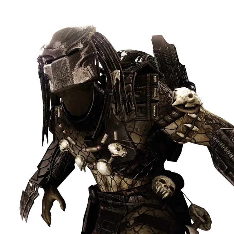 Predator Character with Skull Armor