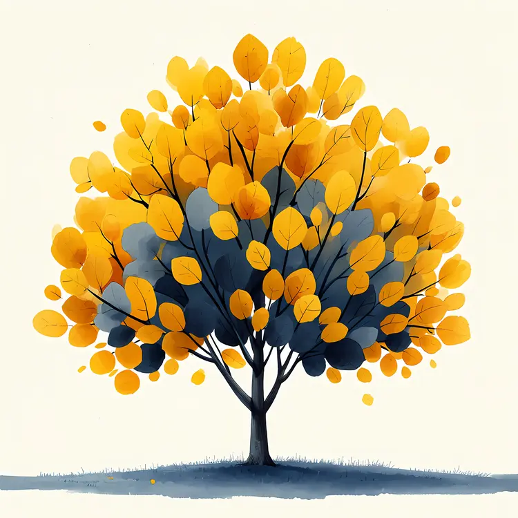 Yellow Tree in Autumn