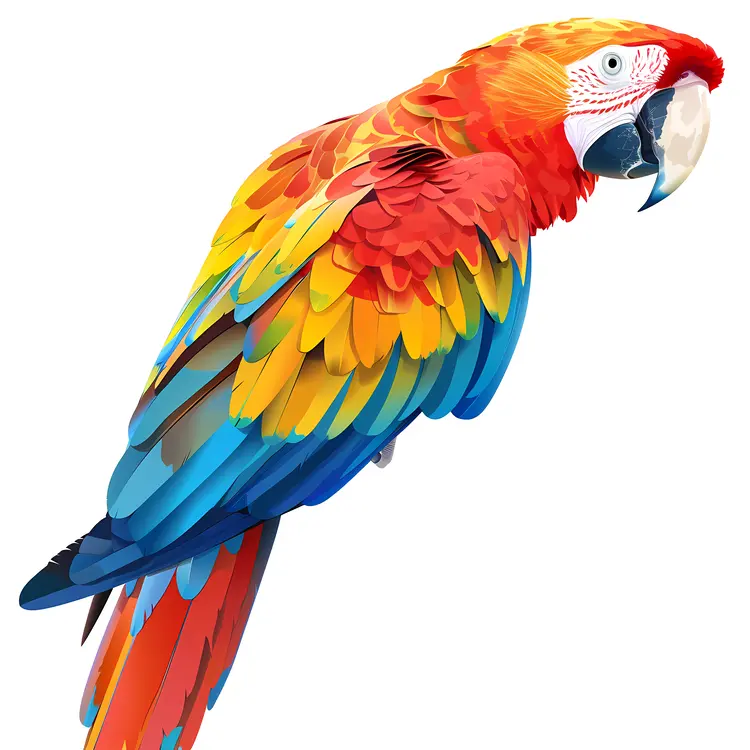 Vibrant Colorful Parrot