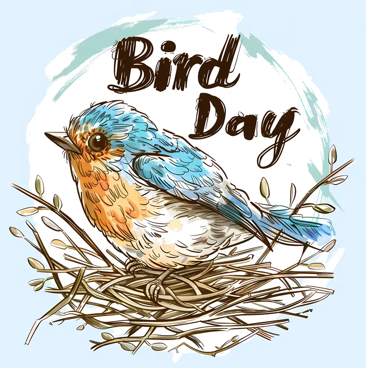 Bird Day Celebration with Nest