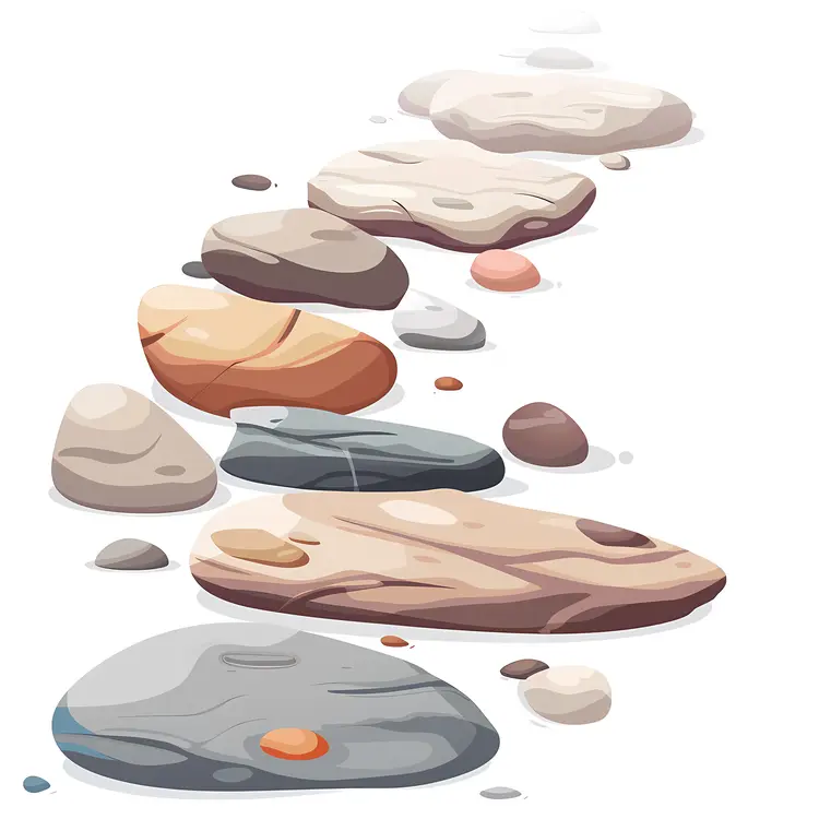 Simple Stone Path in Garden