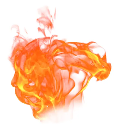 Swirling Orange and Yellow Flames