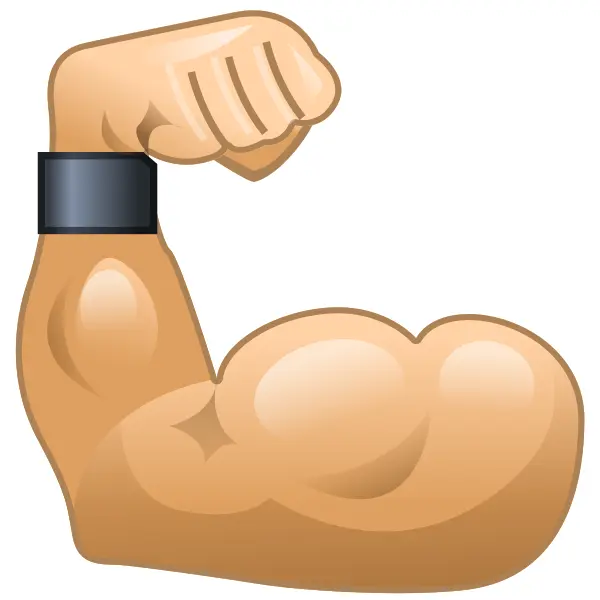 Detailed Flexed Arm Emoji