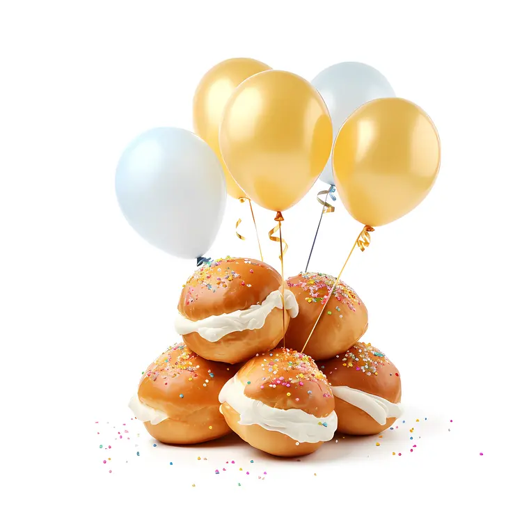 Cream Puffs with Balloons