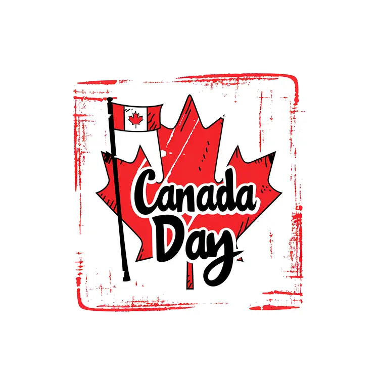 Canada Day Festivities with National Flag