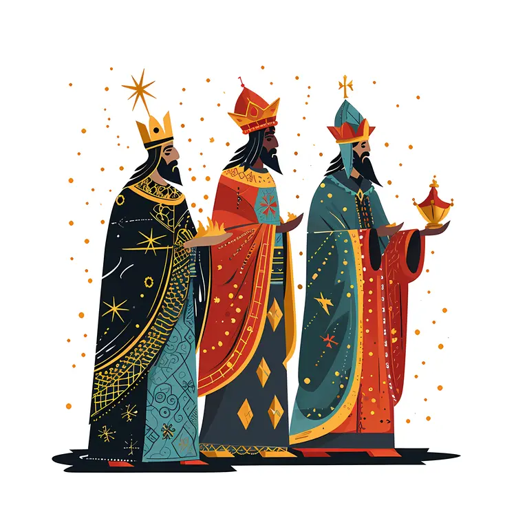 Three Wise Men Illustration