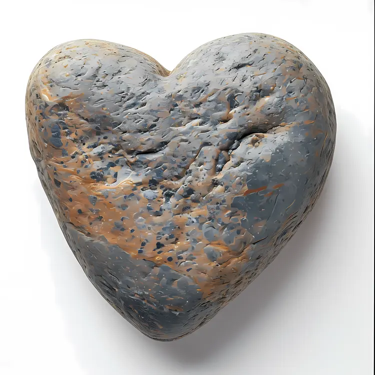 Gray Stone Heart