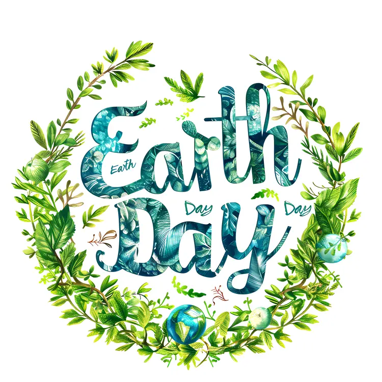 Earth Day Celebration with Nature Elements