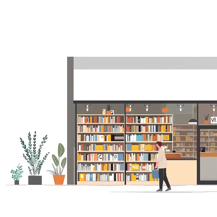 Modern Bookstore Exterior
