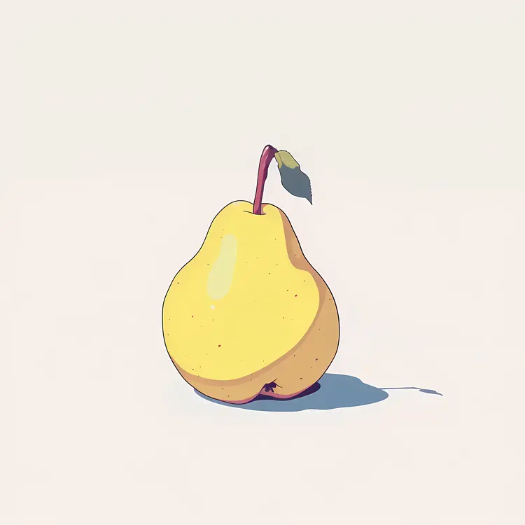 Yellow Pear Illustration