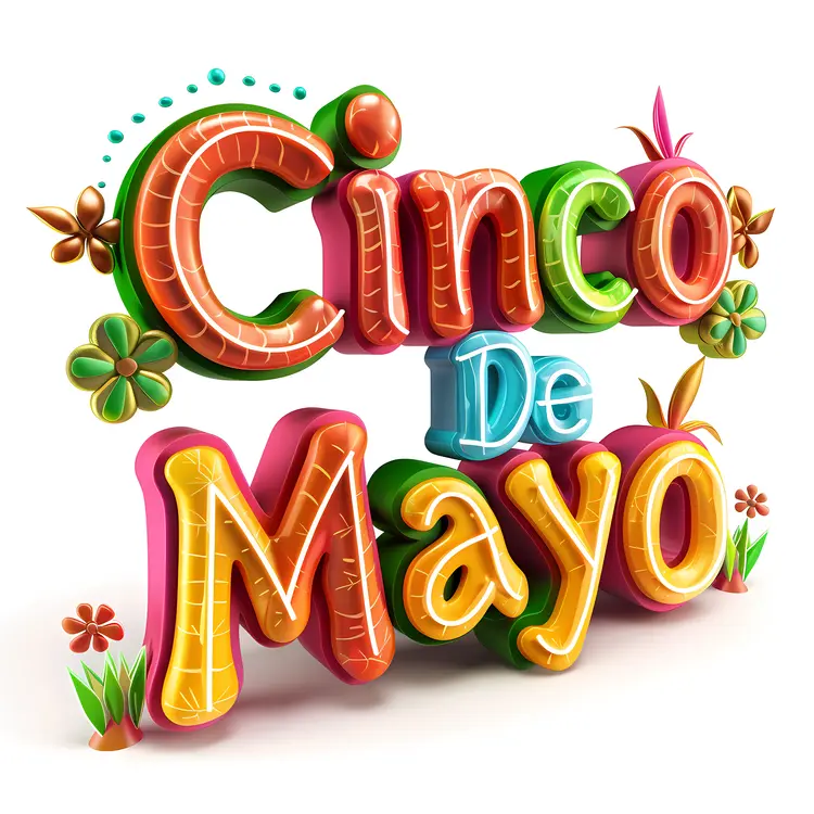 Cinco De Mayo Celebration with Flowers and Decorations