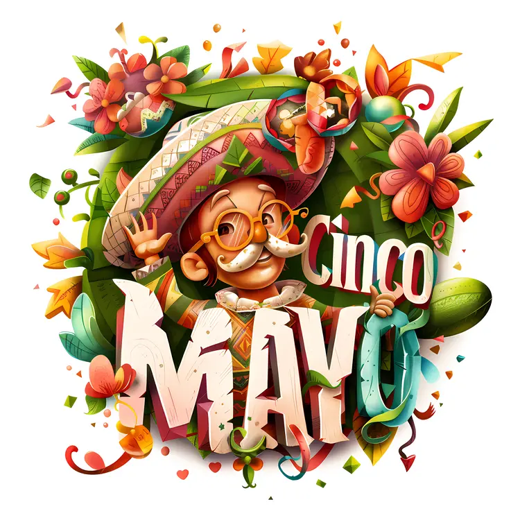 Cinco de Mayo Celebration with Sombrero