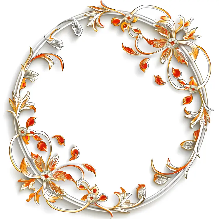 Ornate Floral Frame