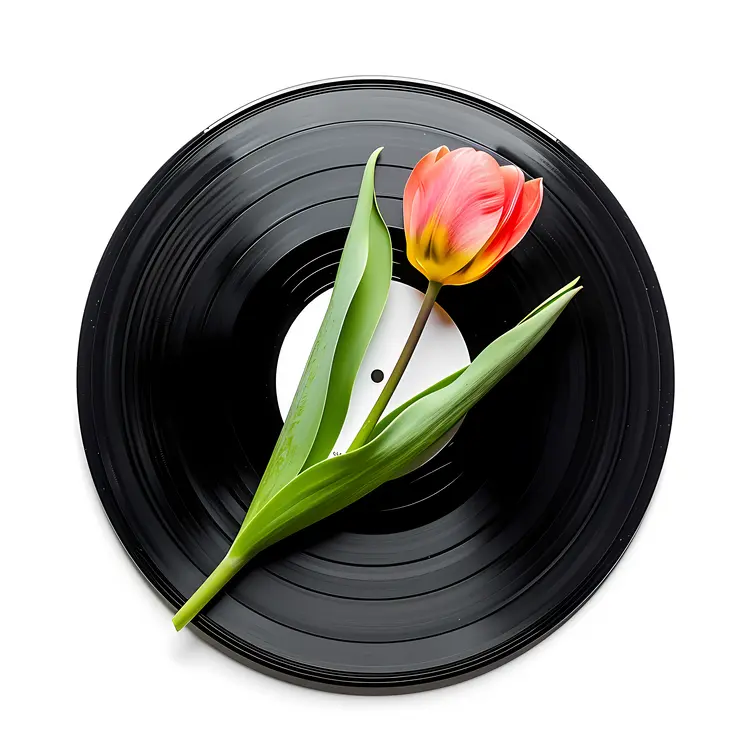 Tulip on Vinyl Record