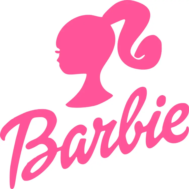 Barbie Logo with Pink Silhouette