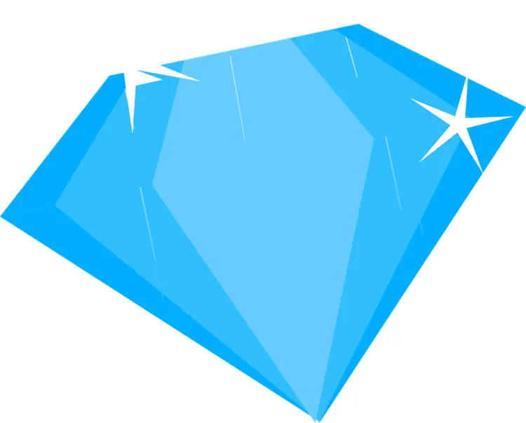 Sparkling Blue Diamond Gemstone