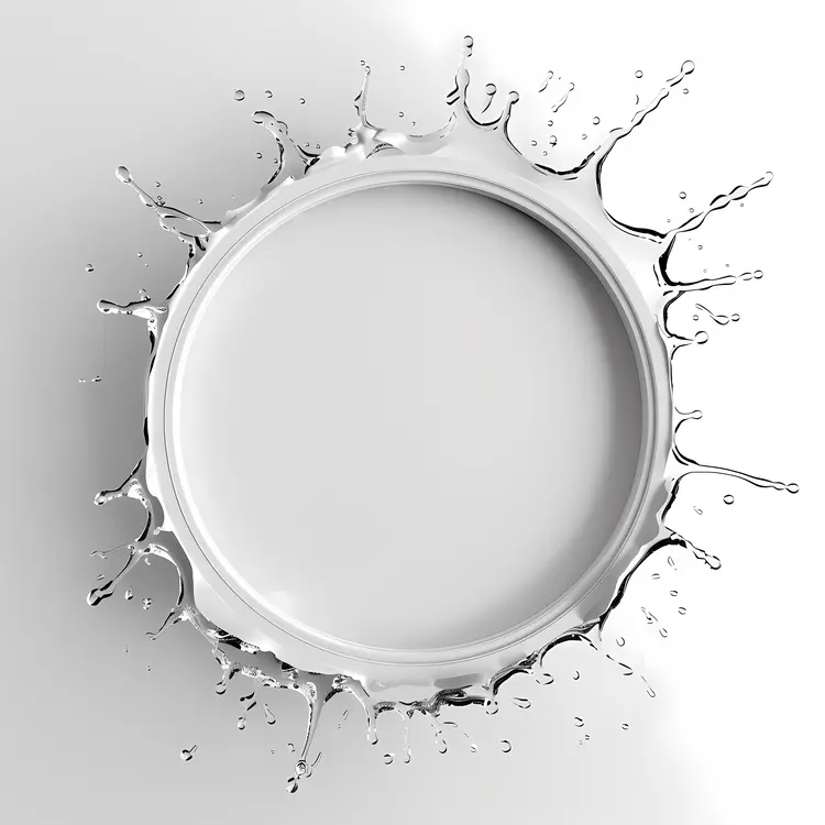 Silver Splash Circle