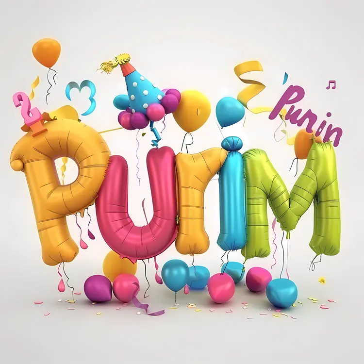 Colorful Balloons for Purim