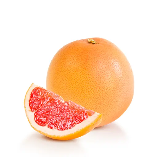 Whole and Sliced Grapefruit