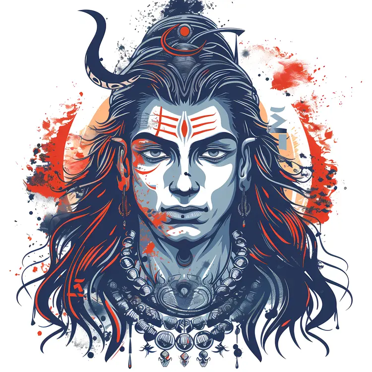 Vibrant Shiva Illustration