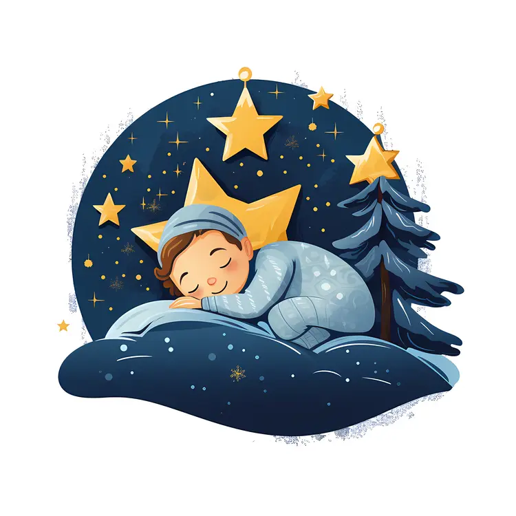 Child Sleeping Under the Stars