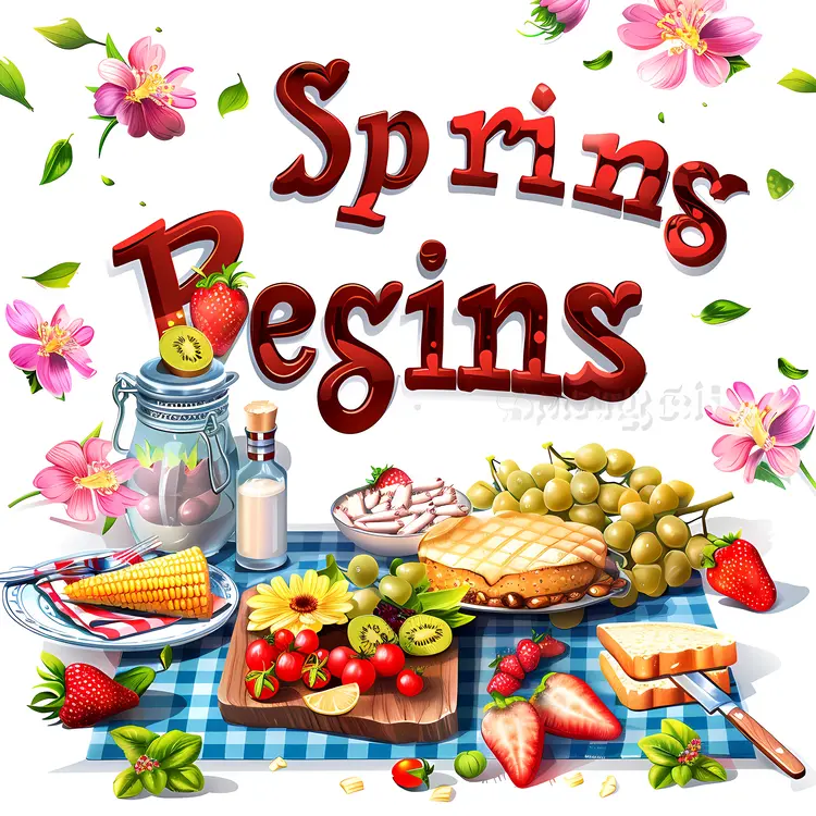 Spring Begins with Picnic and Food
