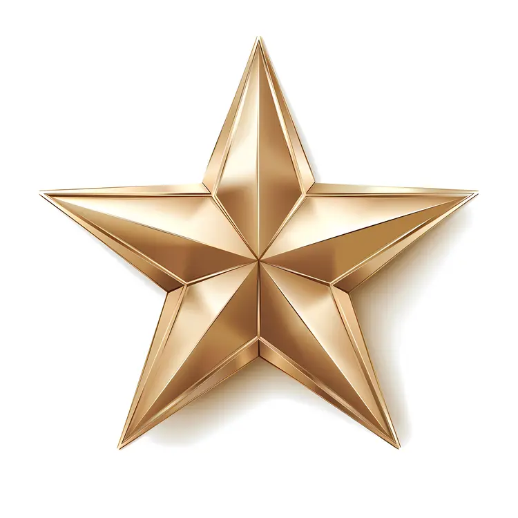 Gold Metallic Star