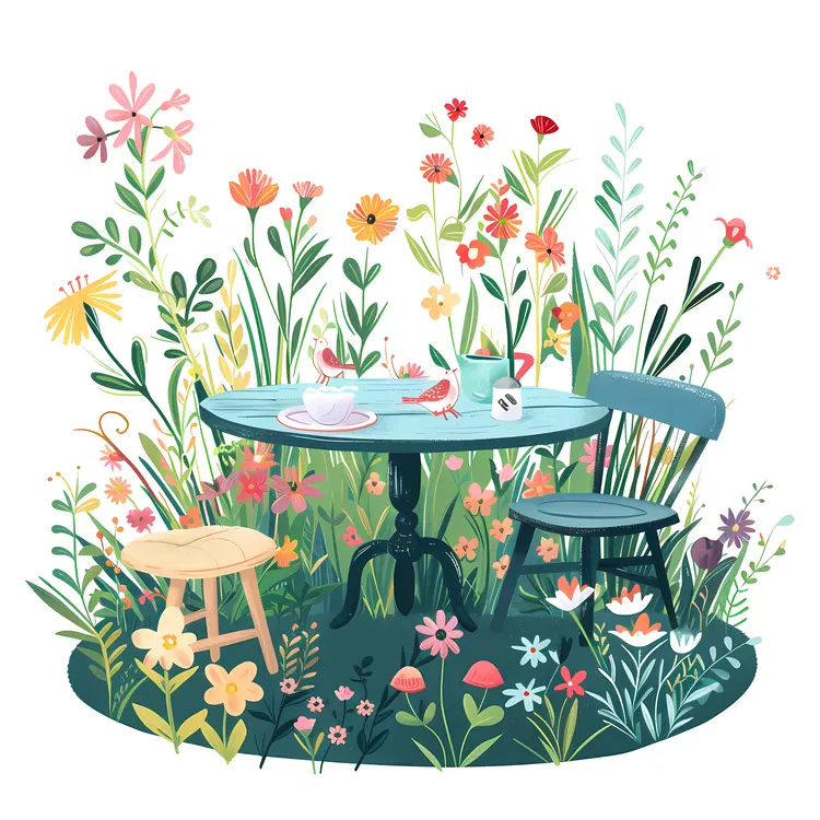 Rustic Wooden Garden Table for Outdoor Relaxation