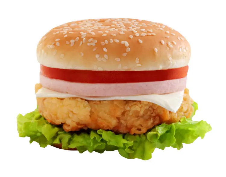 Chicken Sandwich with Lettuce and Tomato