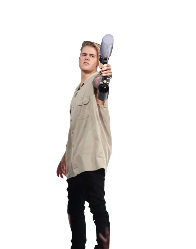 Man Pointing Microphone
