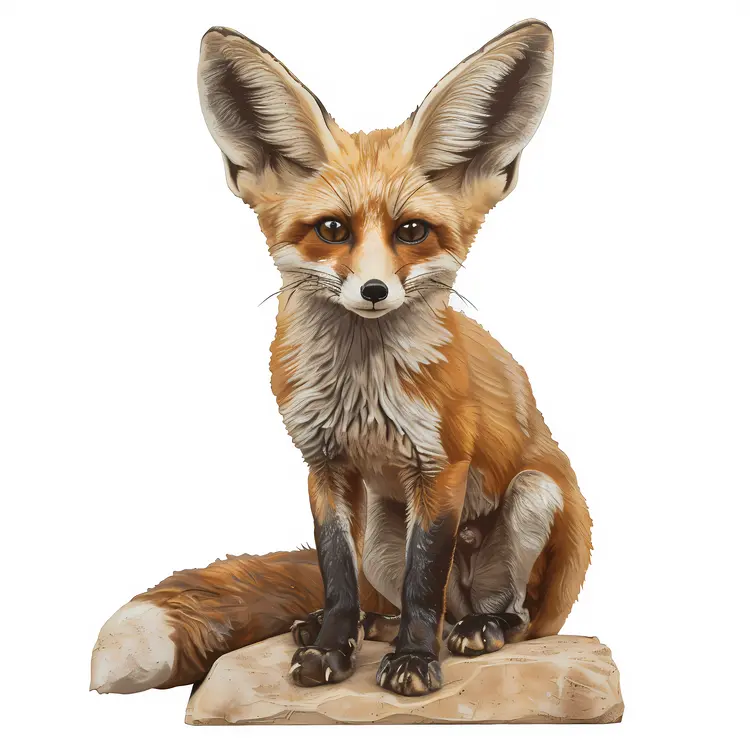 Realistic Fennec Fox Illustration