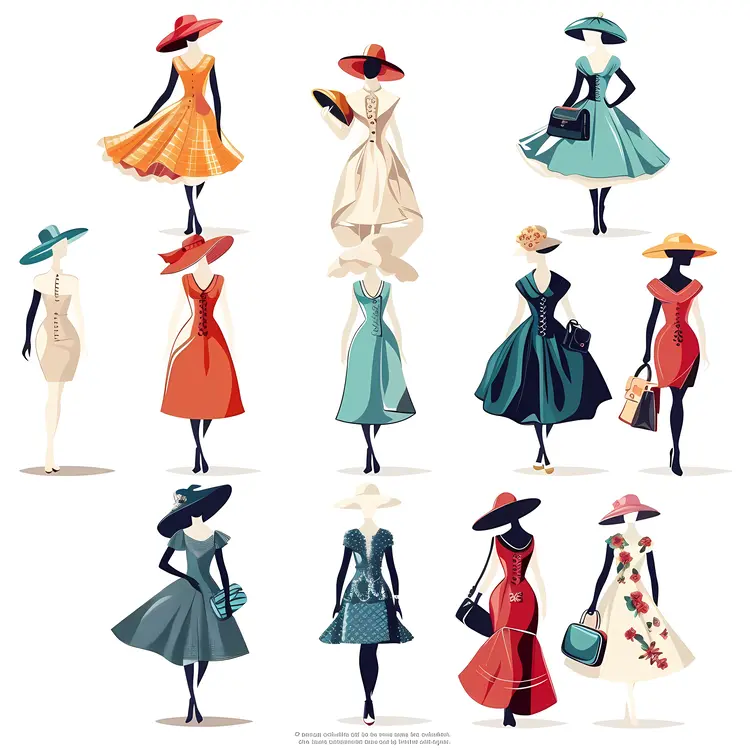 Collection of Fashionable Dresses