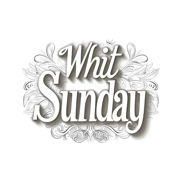 Whit Sunday Decorative Floral Design