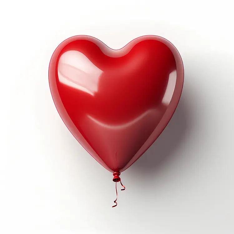 Red Heart Balloon for Valentine's Day