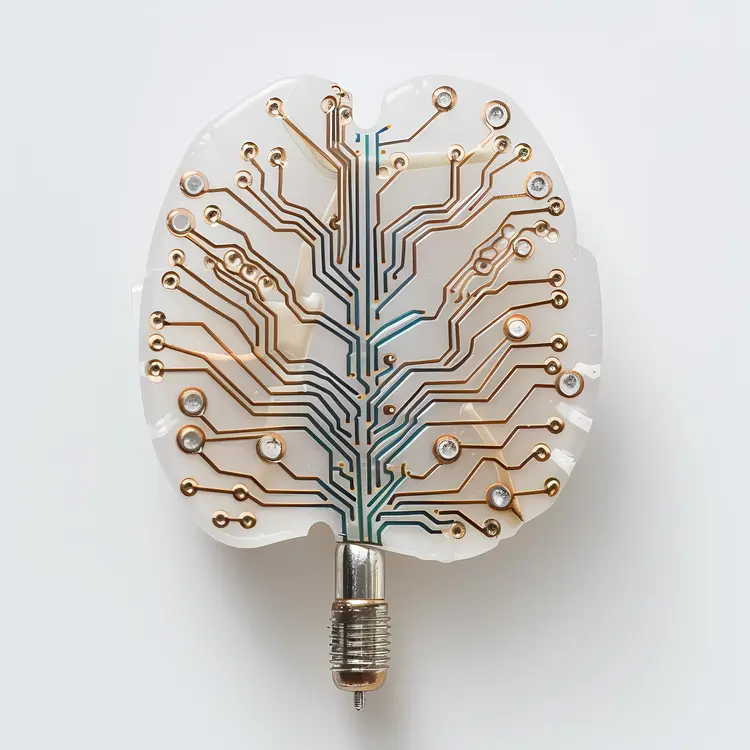 Brain-Shaped Circuit Board