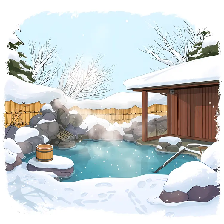 Snowy Hot Spring Retreat